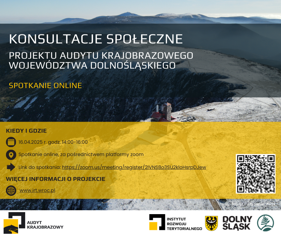 Spotkanie ONLINE konsultacje spoeczne Audyt krajobrazowy 16042025
