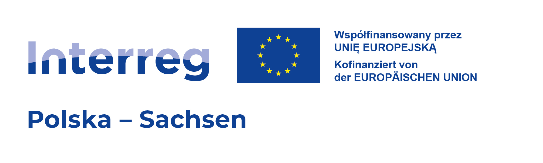 LOGO BILINGUAL Interreg Polska Sachsen 2021 2027 kolor