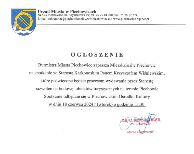 ogłoszenie