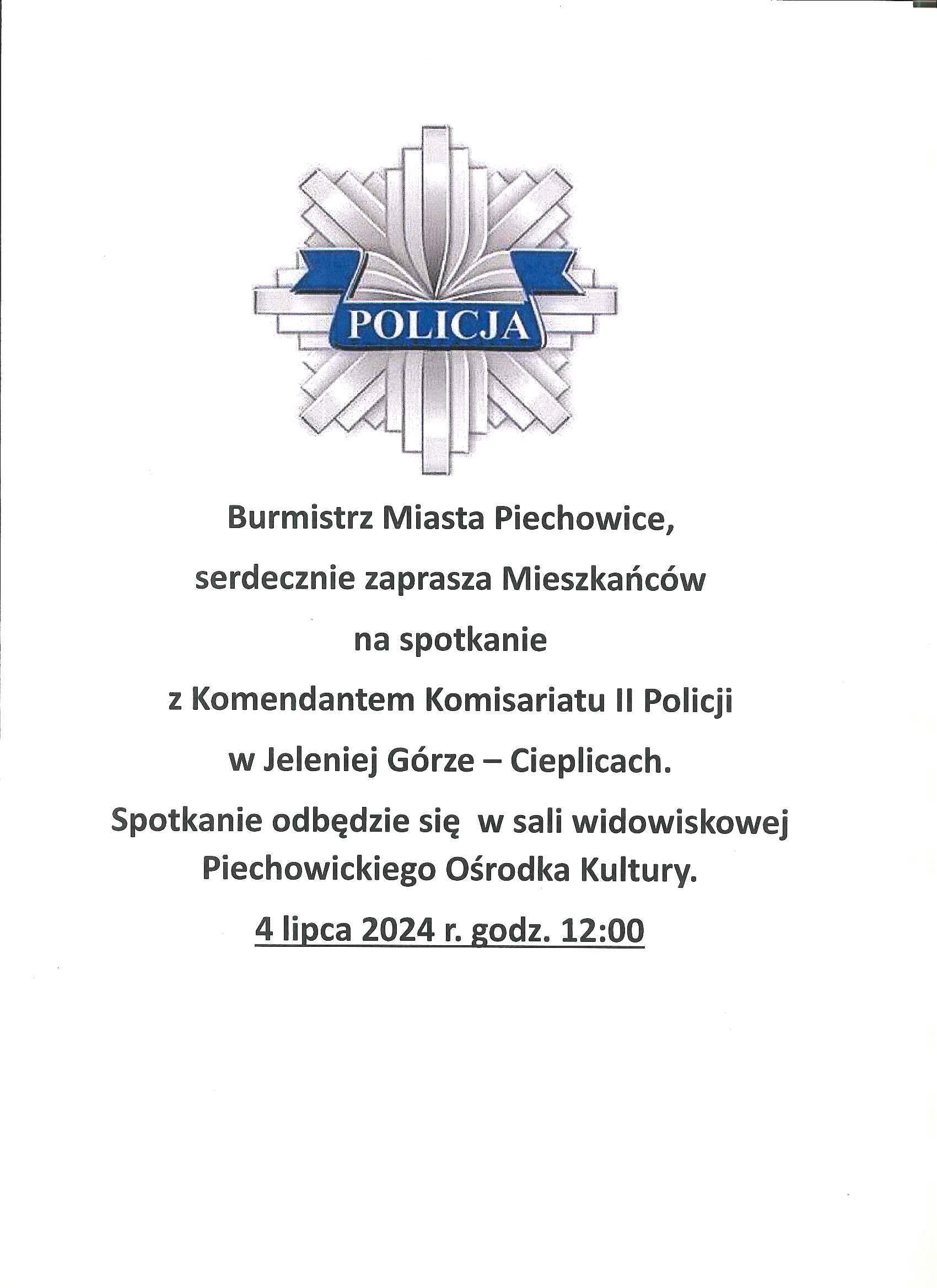 spotkanie z policją